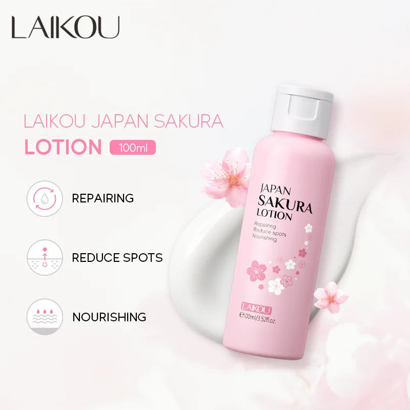 Sakura Face Care Set: Cleanser, Serum, Peeling Gel & More